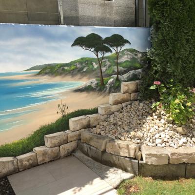 Fassade Toskana Landschaft